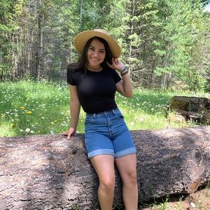 Vintage Route 66 Jean Shorts